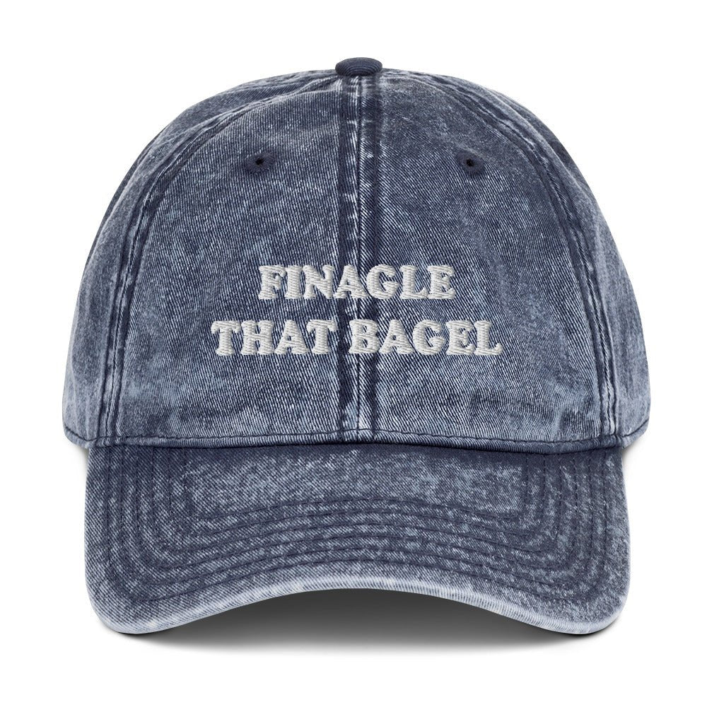 Finagle That Bagel Vintage Dad Hat - ninanush