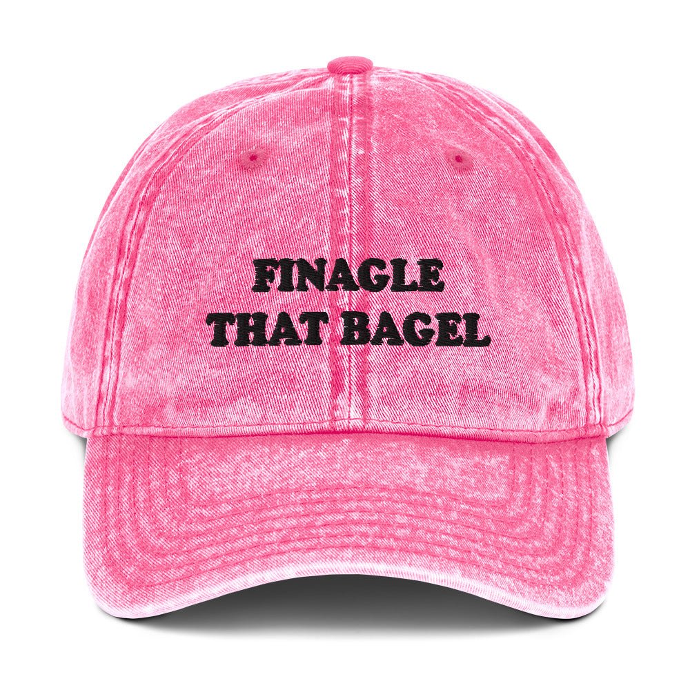 Finagle That Bagel Vintage Dad Hat - ninanush