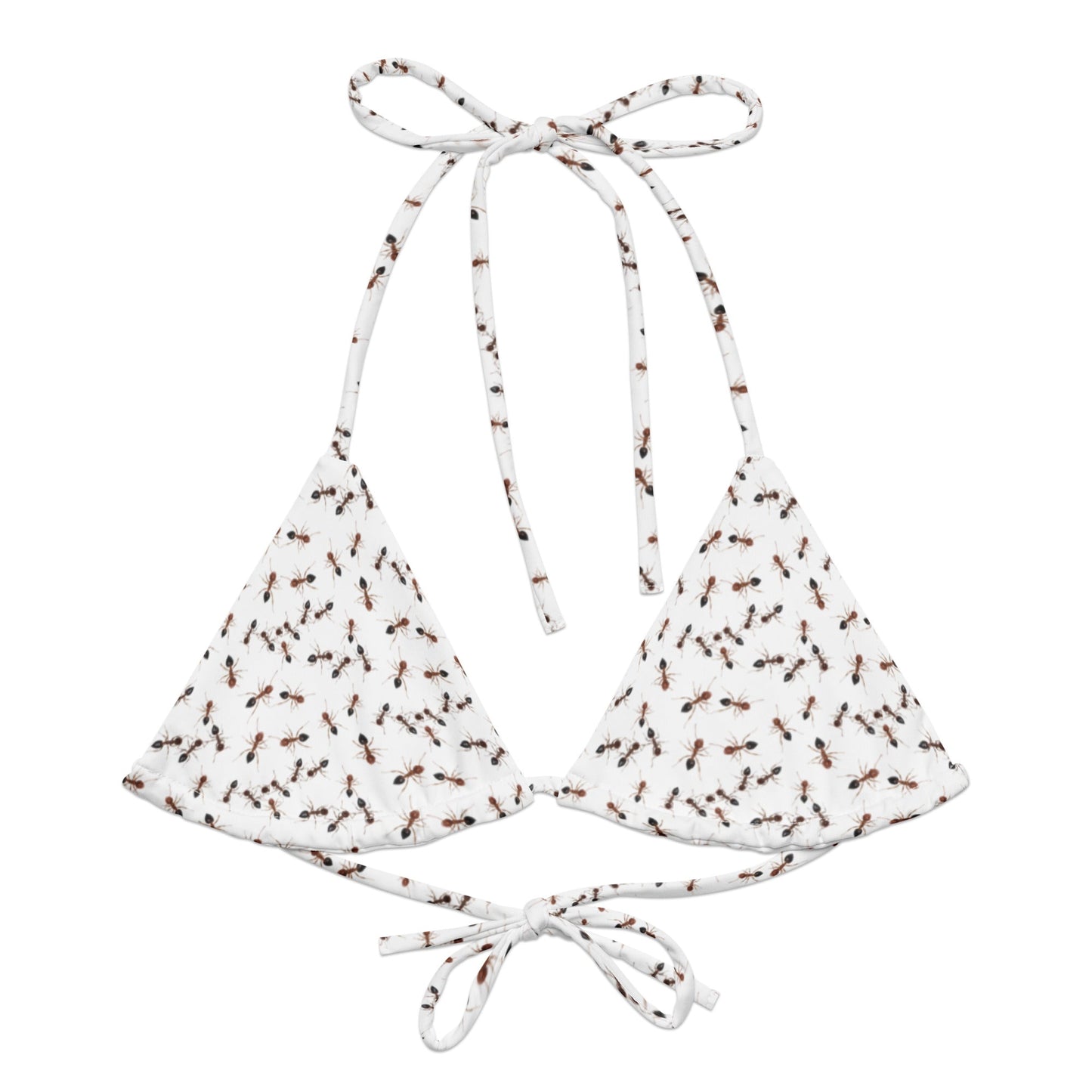 Fire Ants Recycled Bikini Top - ninanush