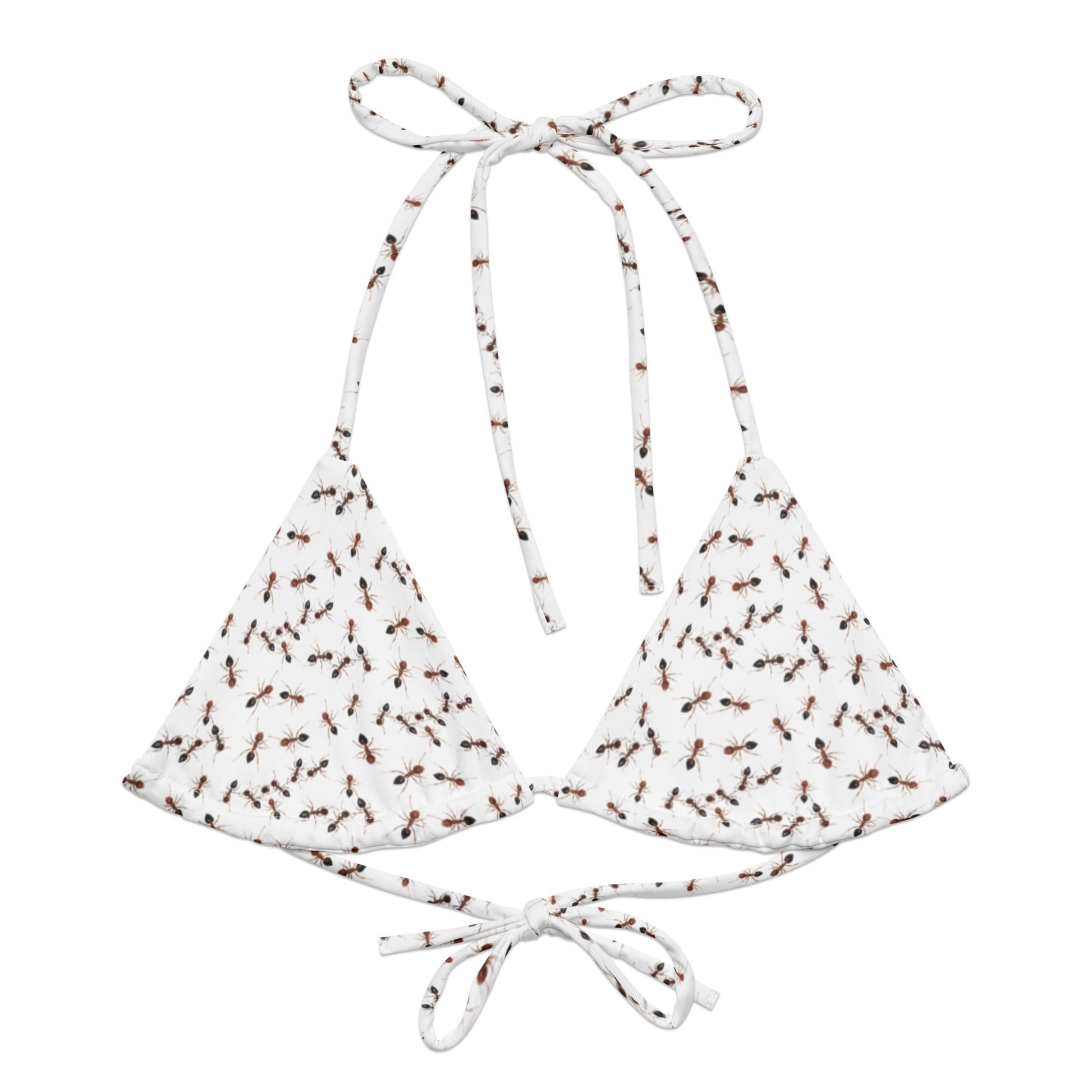 Fire Ants Recycled Bikini Top - ninanush