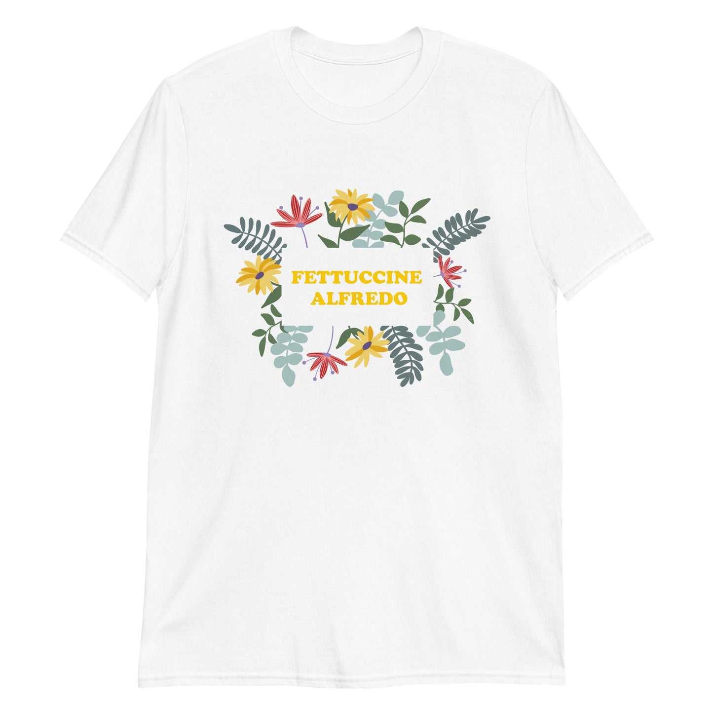 Flowers and Fettuccine Alfredo T-Shirt - ninanush