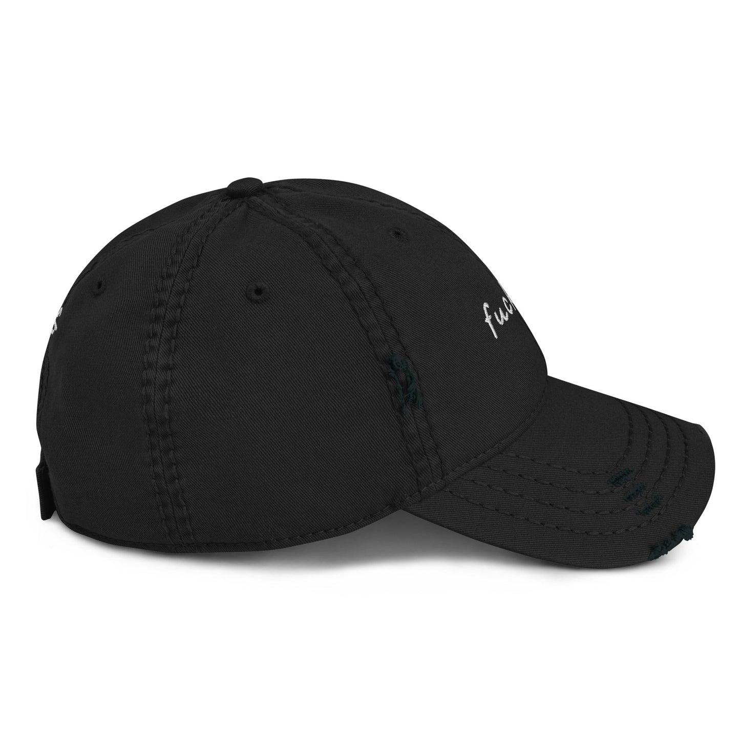 Fuck Off Distressed Dad Hat - ninanush