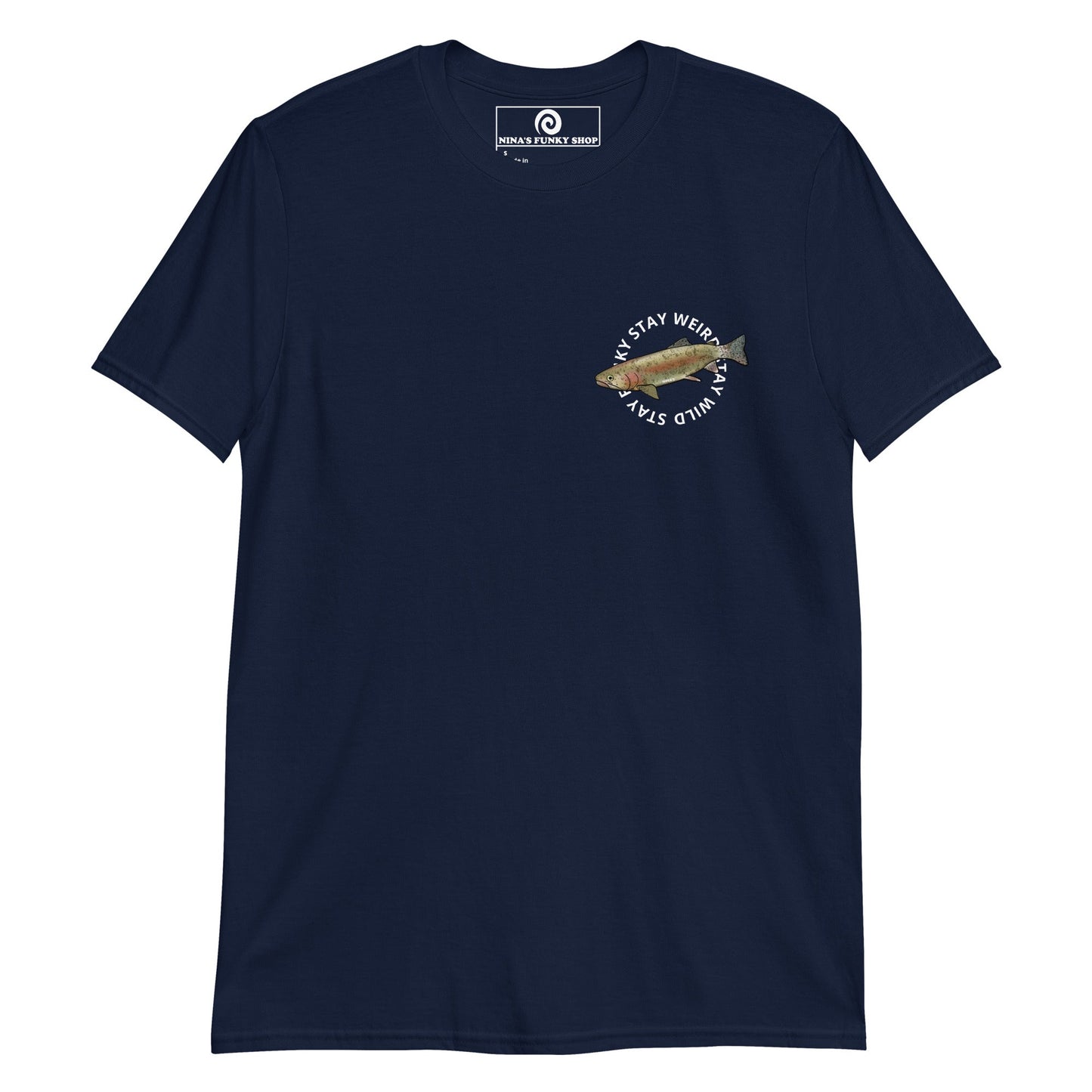 Funky Weird Wild Rainbow Trout T-Shirt - ninanush