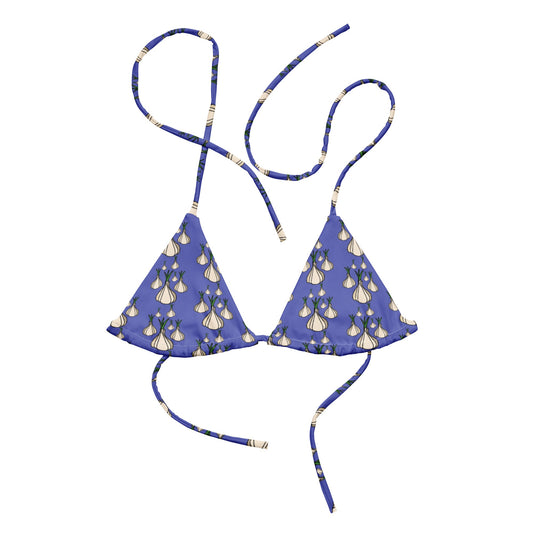 Garlic Heads Recycled Bikini Top - ninanush