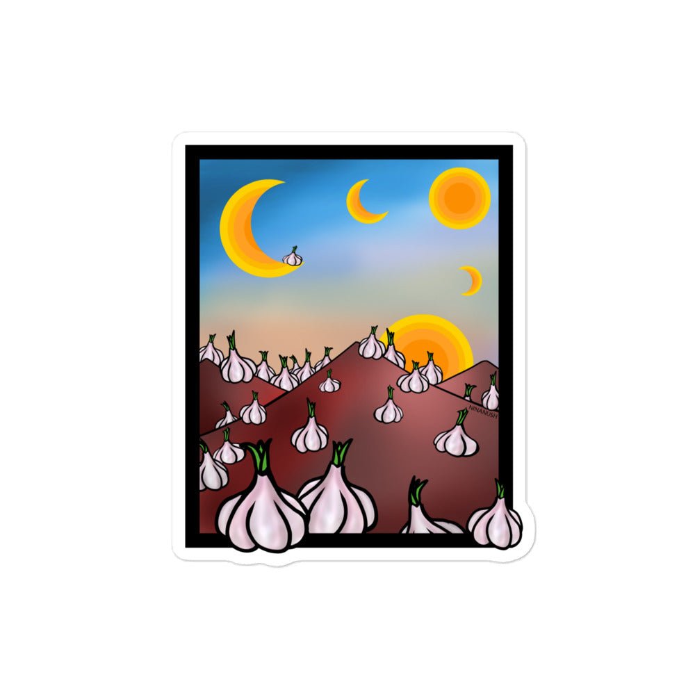 Garlic Mountain Sticker - ninanush
