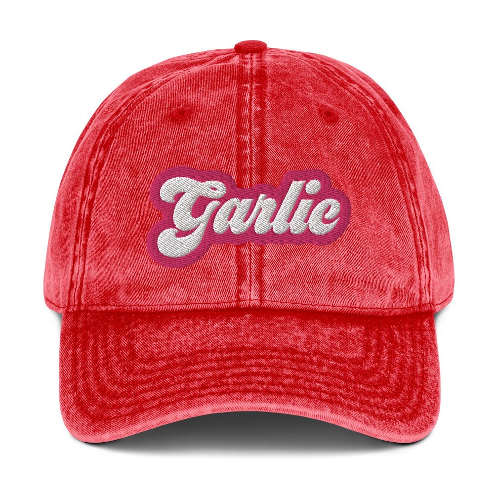 Garlic Vintage Dad Hat - Barbie Pink - ninanush
