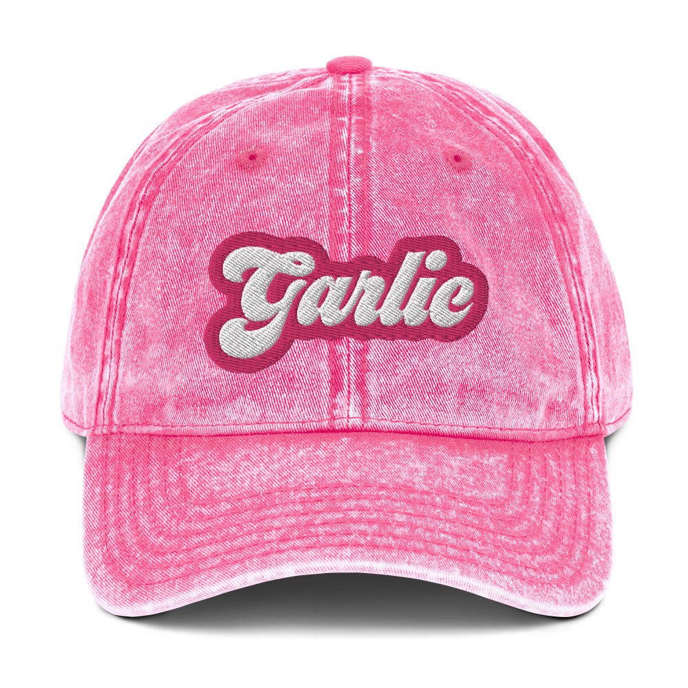 Garlic Vintage Dad Hat - Barbie Pink - ninanush