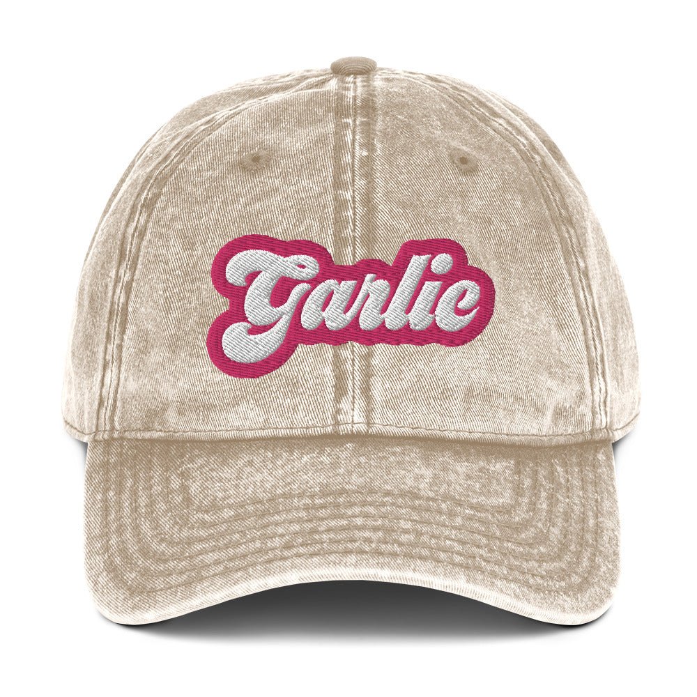 Garlic Vintage Dad Hat - Barbie Pink - ninanush