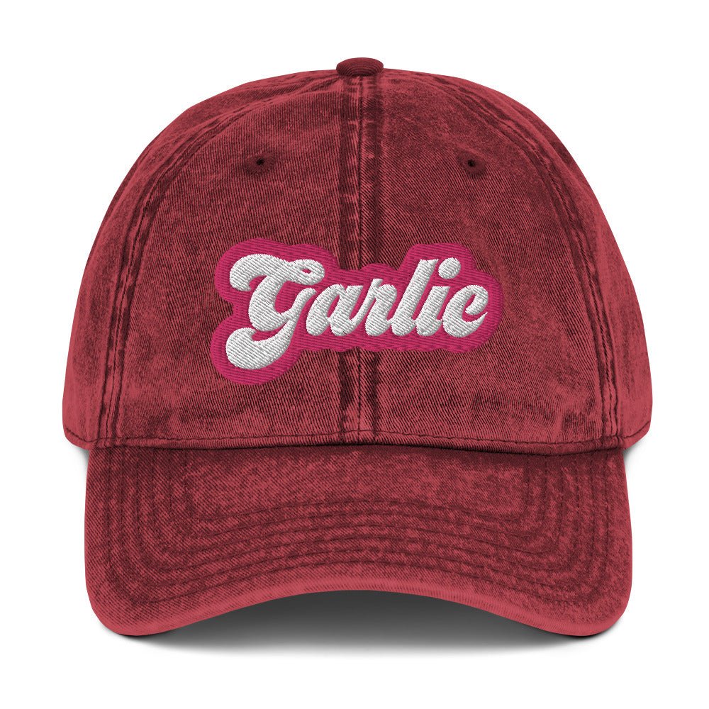 Garlic Vintage Dad Hat - Barbie Pink - ninanush