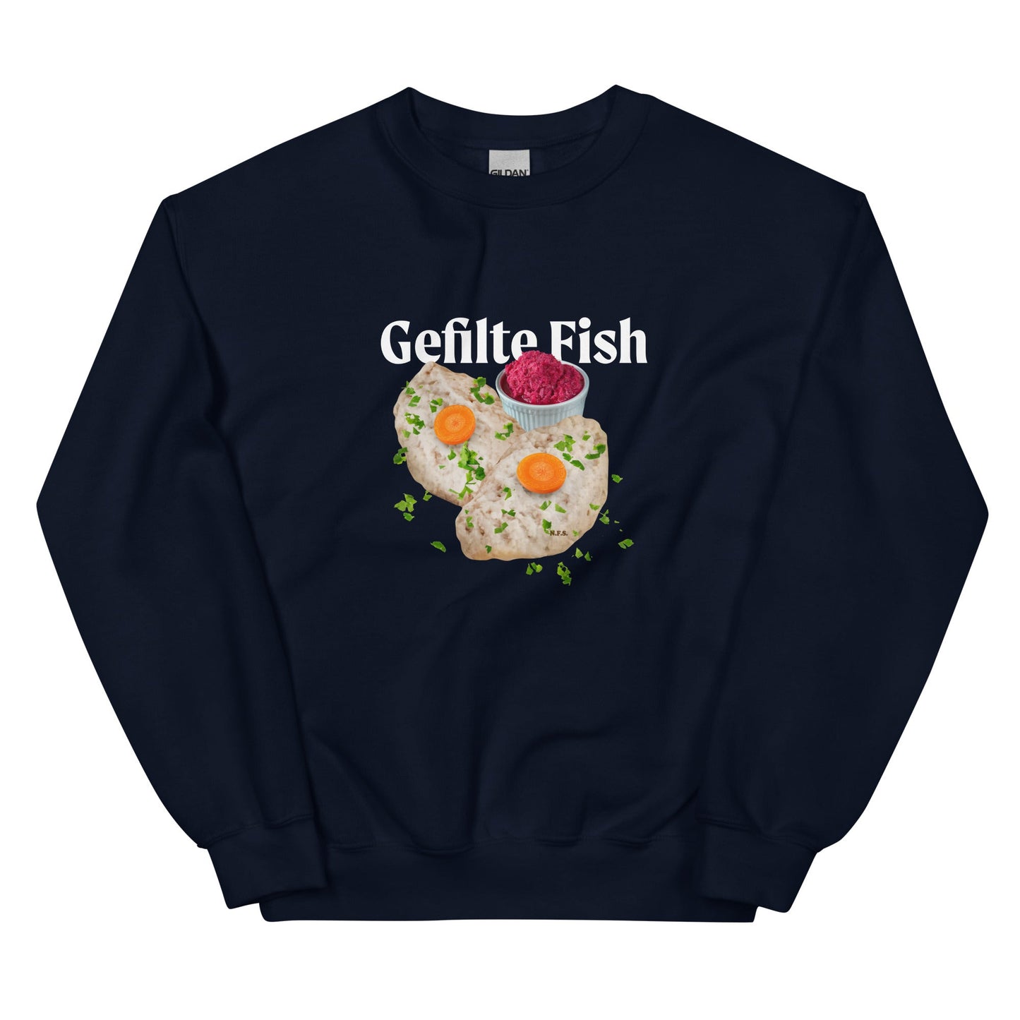 Gefilte Fish Design Sweatshirt - ninanush