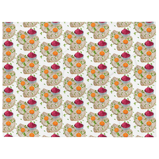 Gefilte Fish Throw Blanket - ninanush