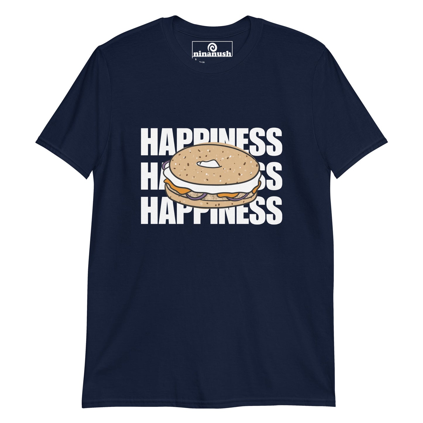 Happiness is Bagels T-Shirt - ninanush