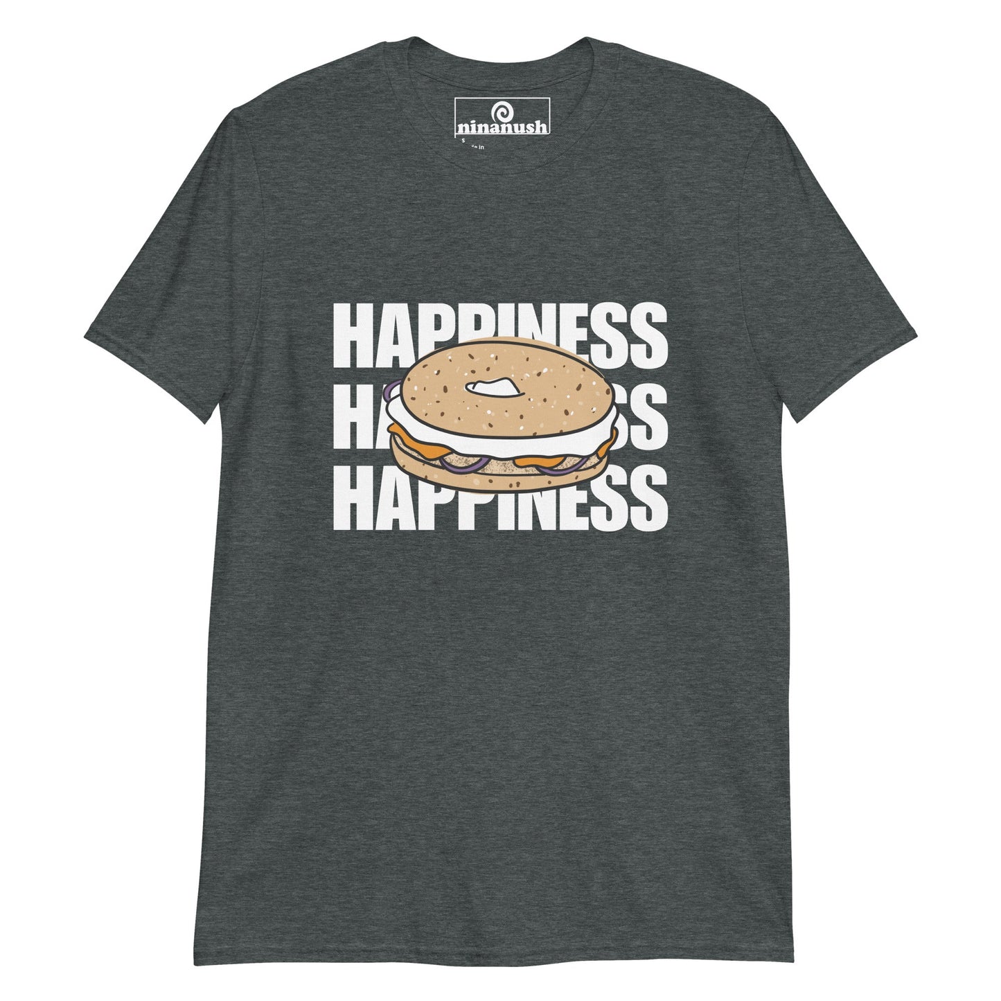 Happiness is Bagels T-Shirt - ninanush