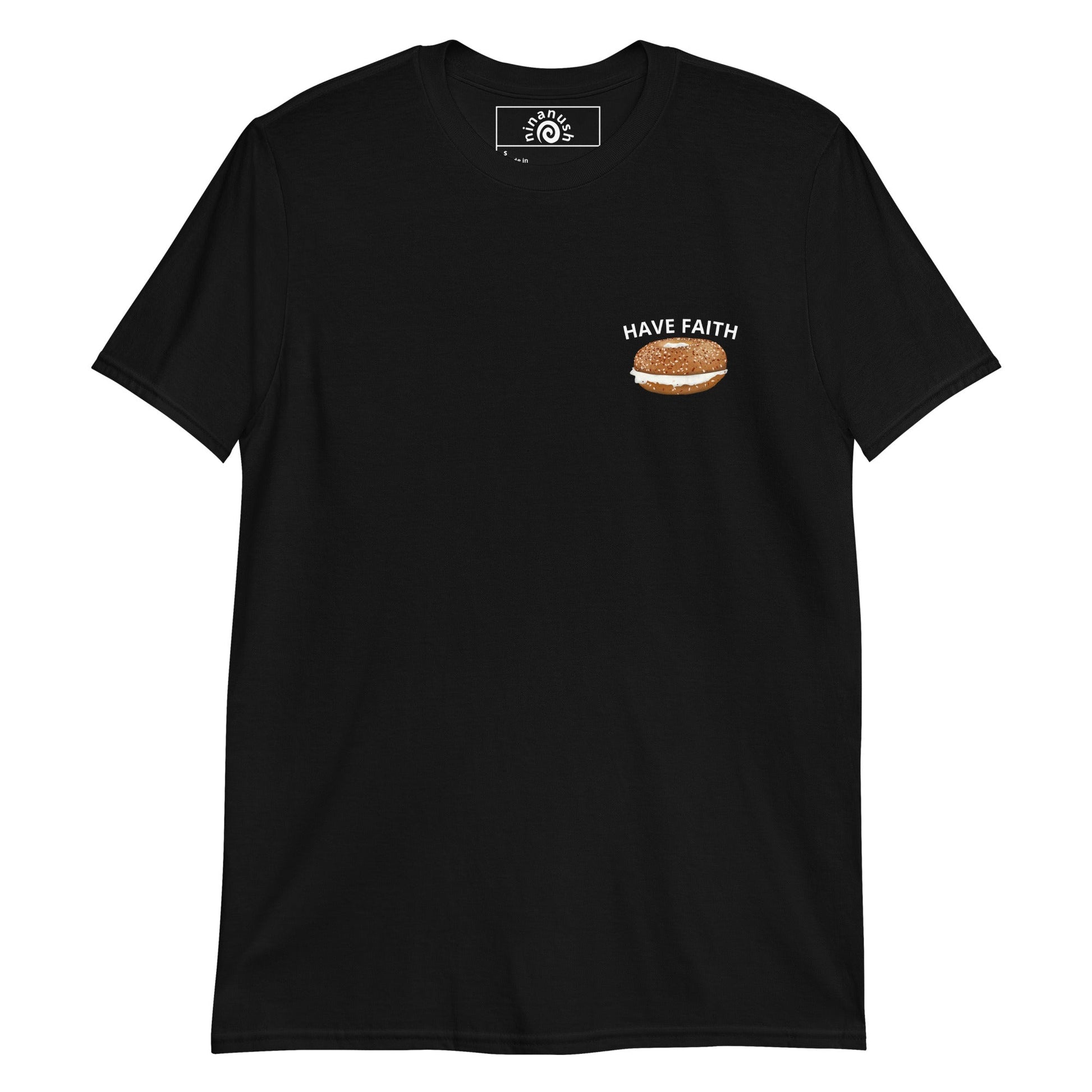 Have Faith Bagel T-Shirt - ninanush