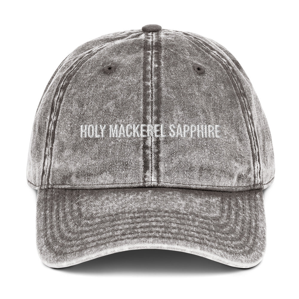 Holy Mackerel Sapphire Vintage Dad Hat - ninanush