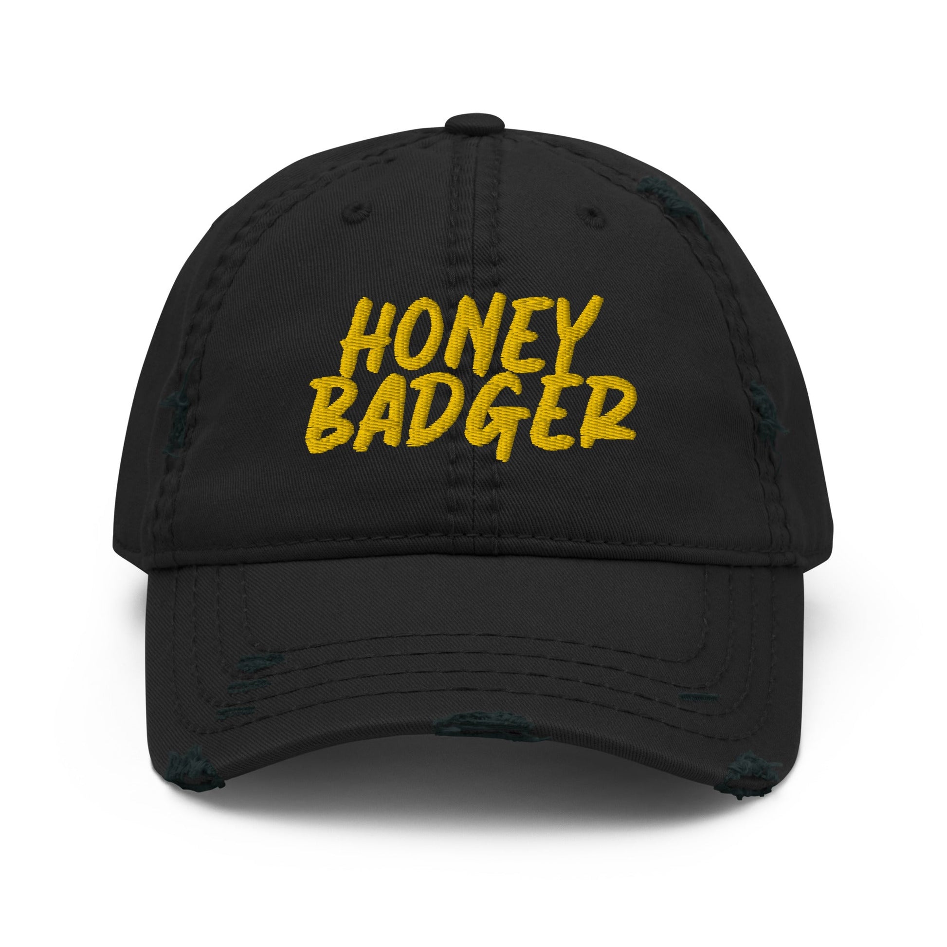 Honey Badger Distressed Dad Hat - ninanush