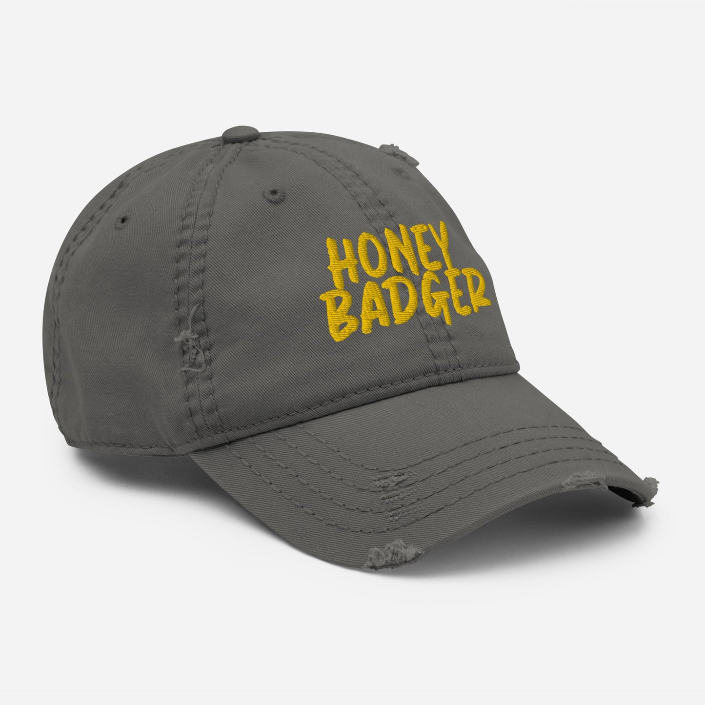 Honey Badger Distressed Dad Hat - ninanush