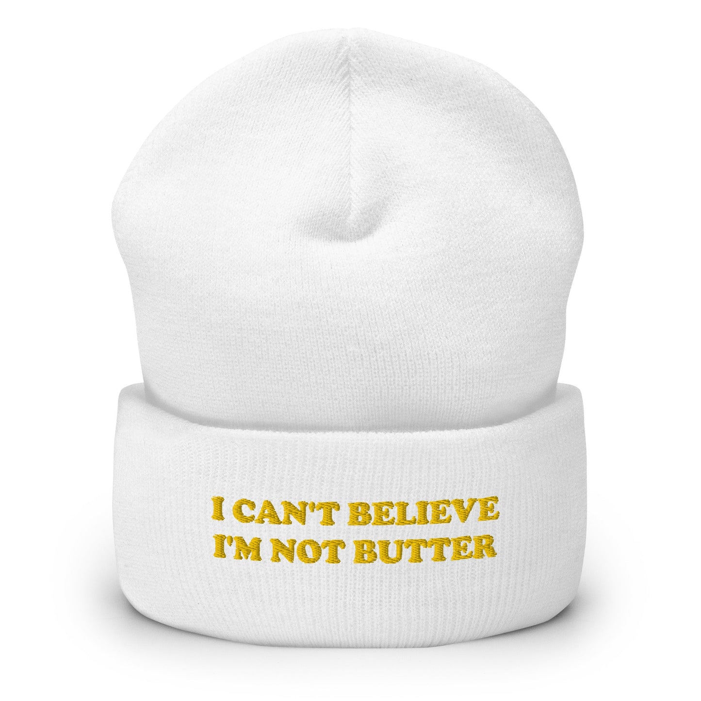 I Can't Believe I'm Not Butter Cuffed Beanie - ninanush