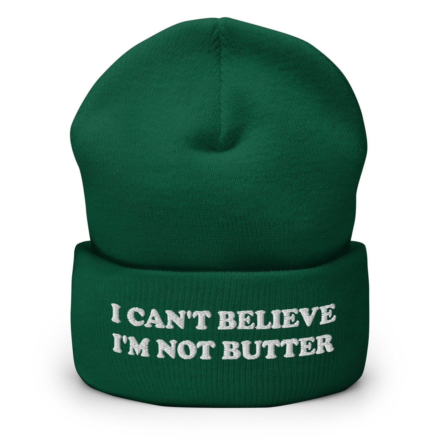I Can't Believe I'm Not Butter Cuffed Beanie - ninanush