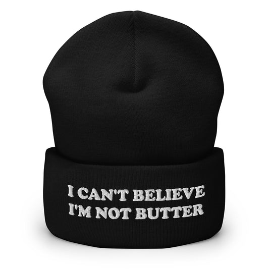 I Can't Believe I'm Not Butter Cuffed Beanie - ninanush
