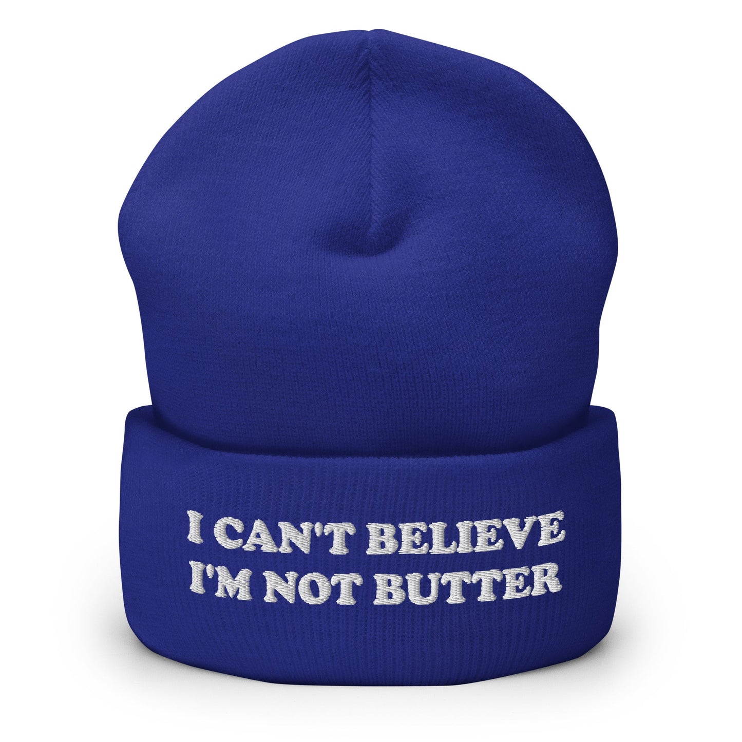 I Can't Believe I'm Not Butter Cuffed Beanie - ninanush