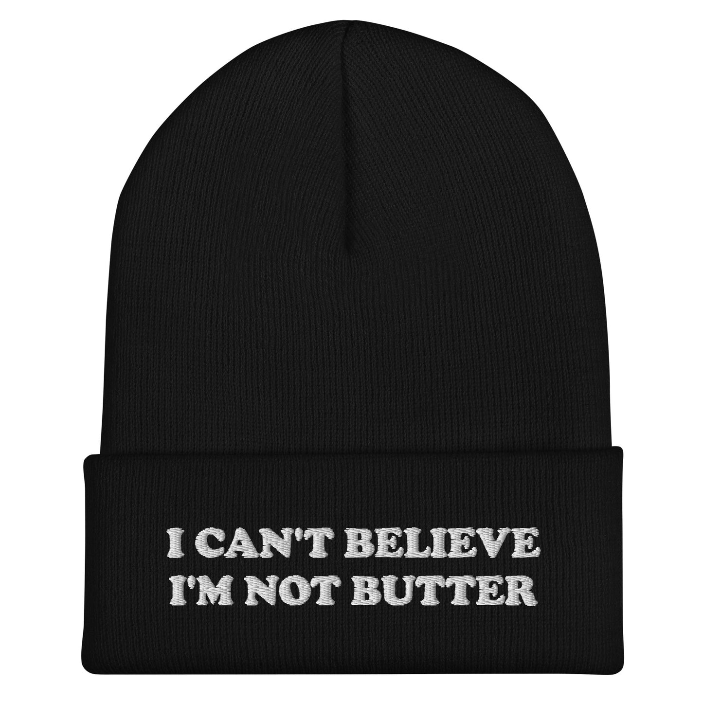 I Can't Believe I'm Not Butter Cuffed Beanie - ninanush