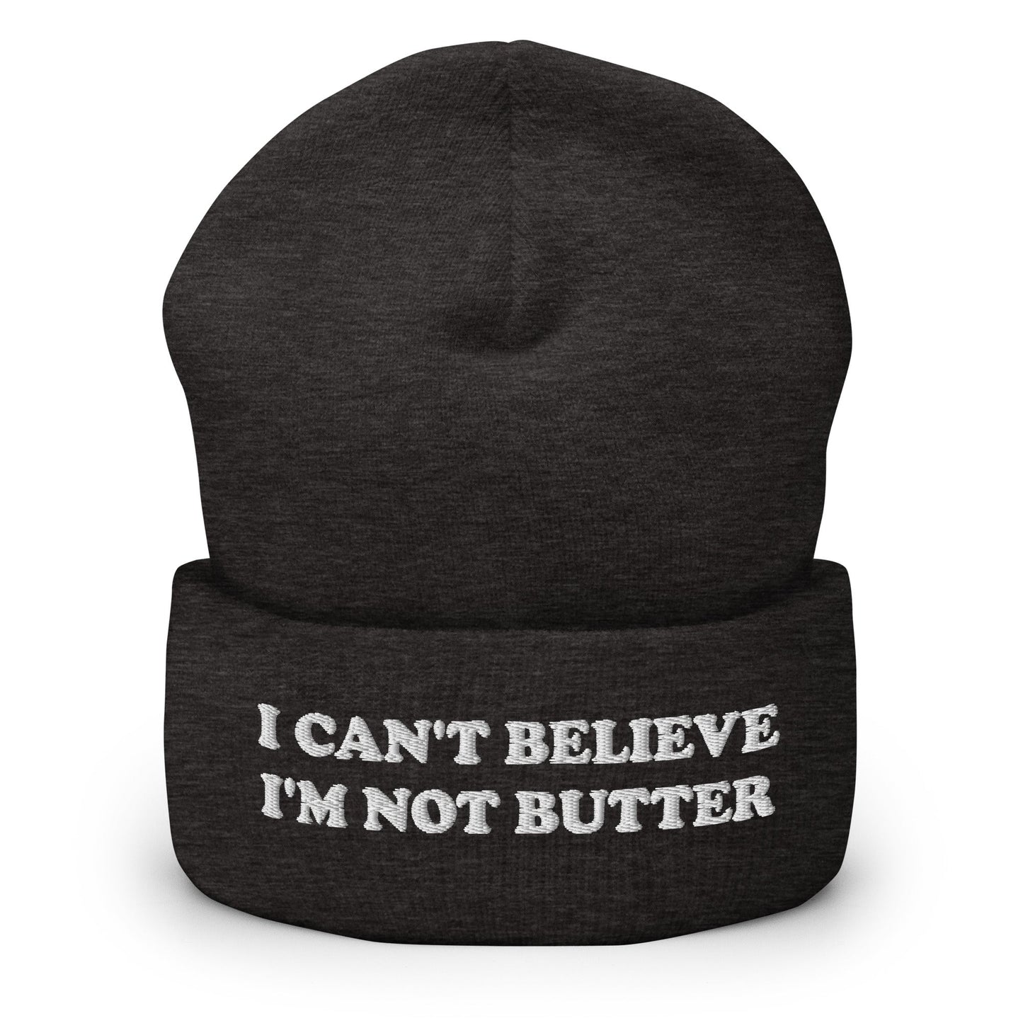 I Can't Believe I'm Not Butter Cuffed Beanie - ninanush
