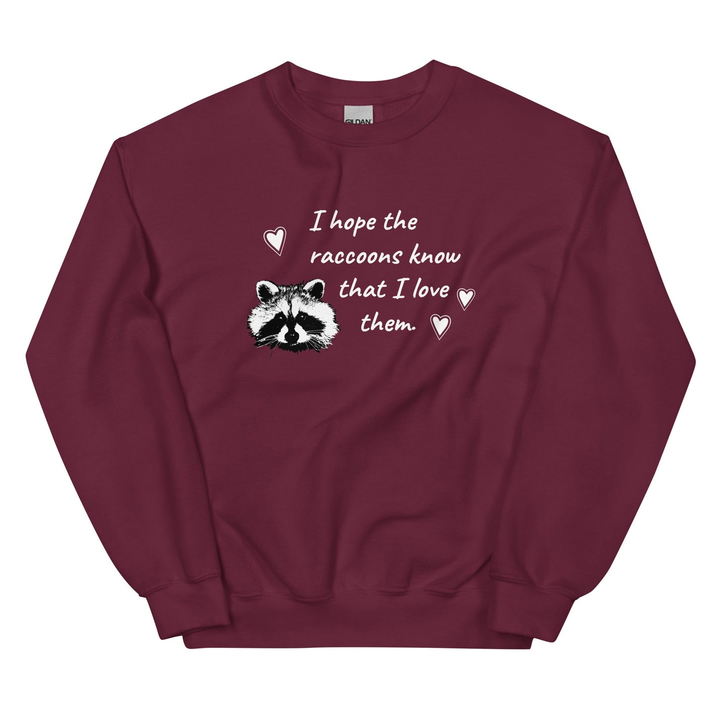I Hope The Raccoons Know That I Love Them Sweatshirt - ninanush
