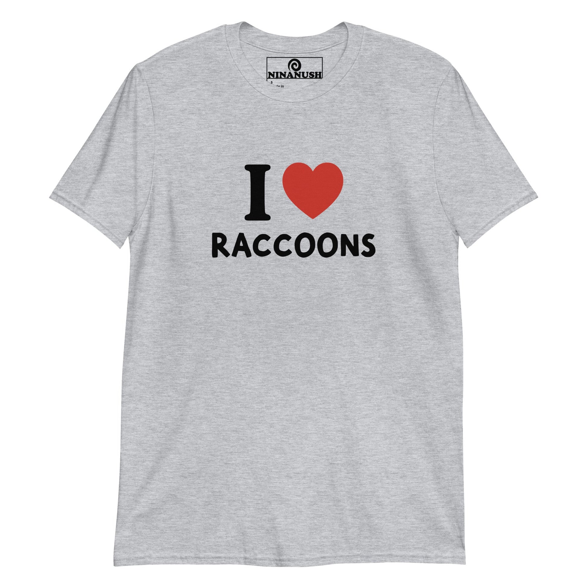 I Love Raccoons T-Shirt - ninanush