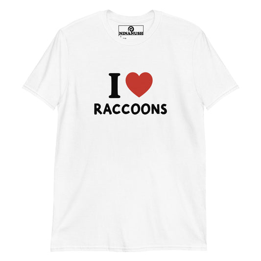 I Love Raccoons T-Shirt - ninanush