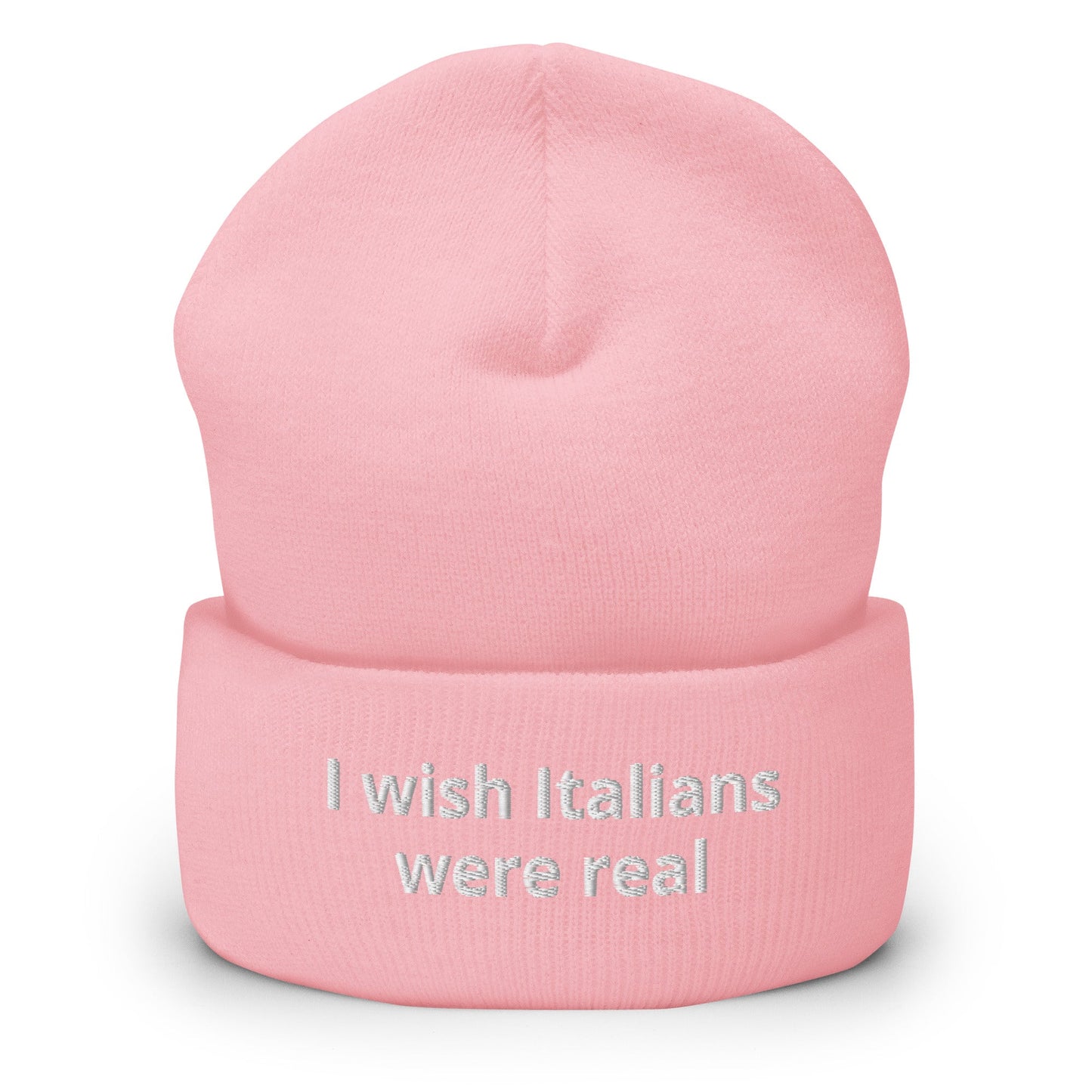 I Wish Italians Were Real Cuffed Beanie - ninanush