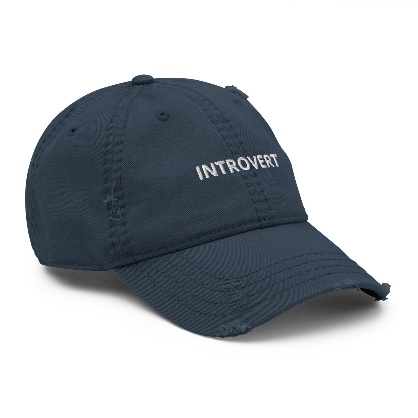 Introvert Distressed Dad Hat - ninanush