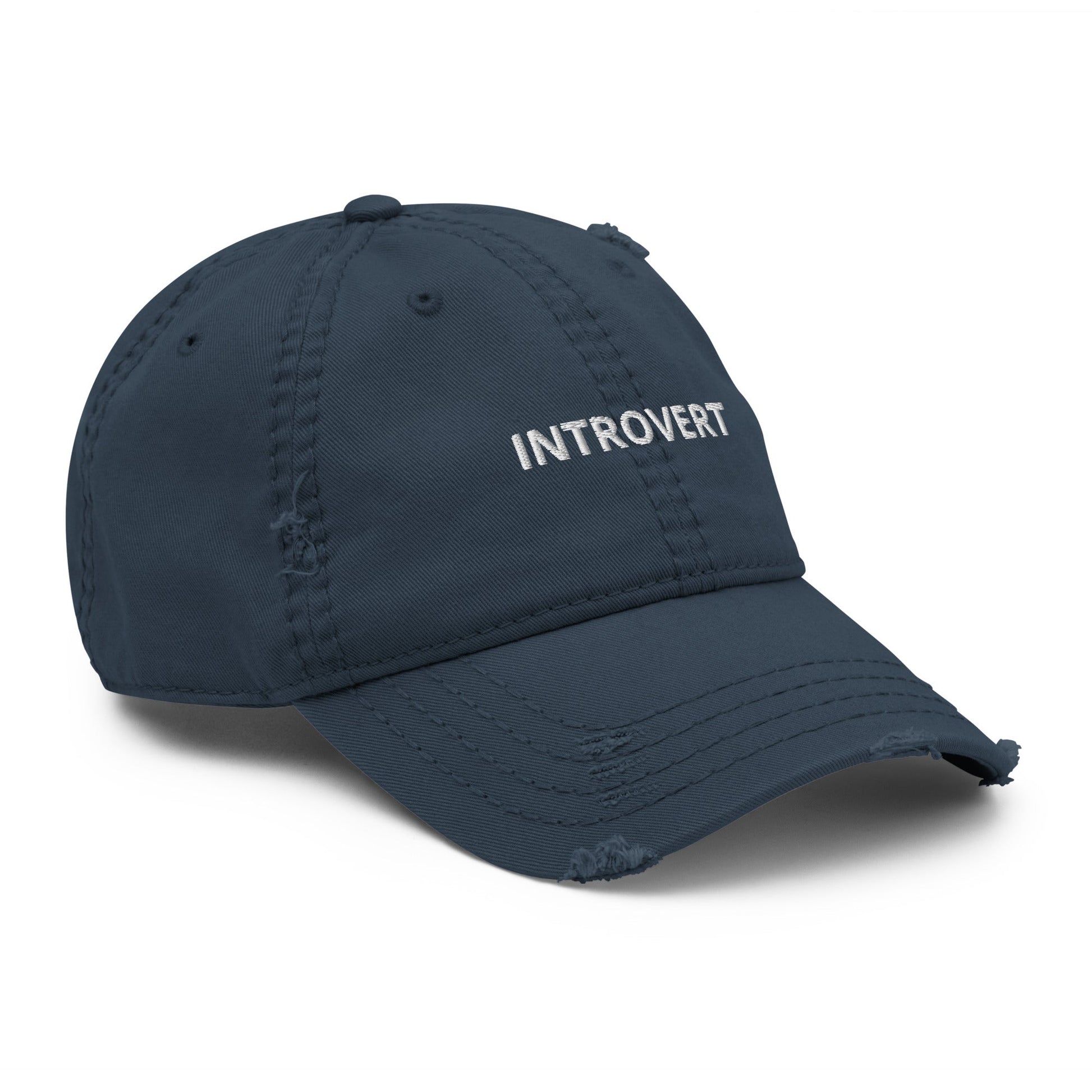 Introvert Distressed Dad Hat - ninanush