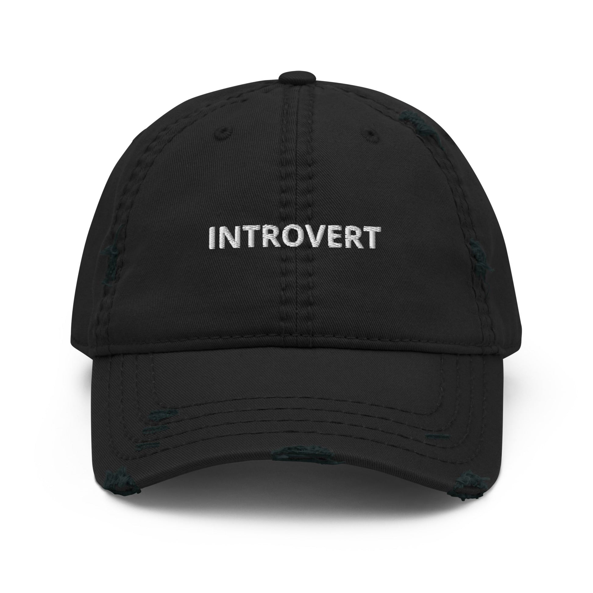 Introvert Distressed Dad Hat - ninanush