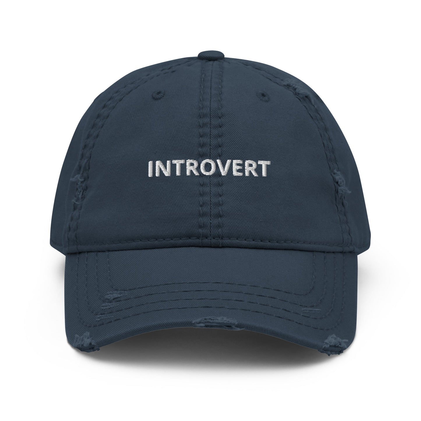 Introvert Distressed Dad Hat - ninanush