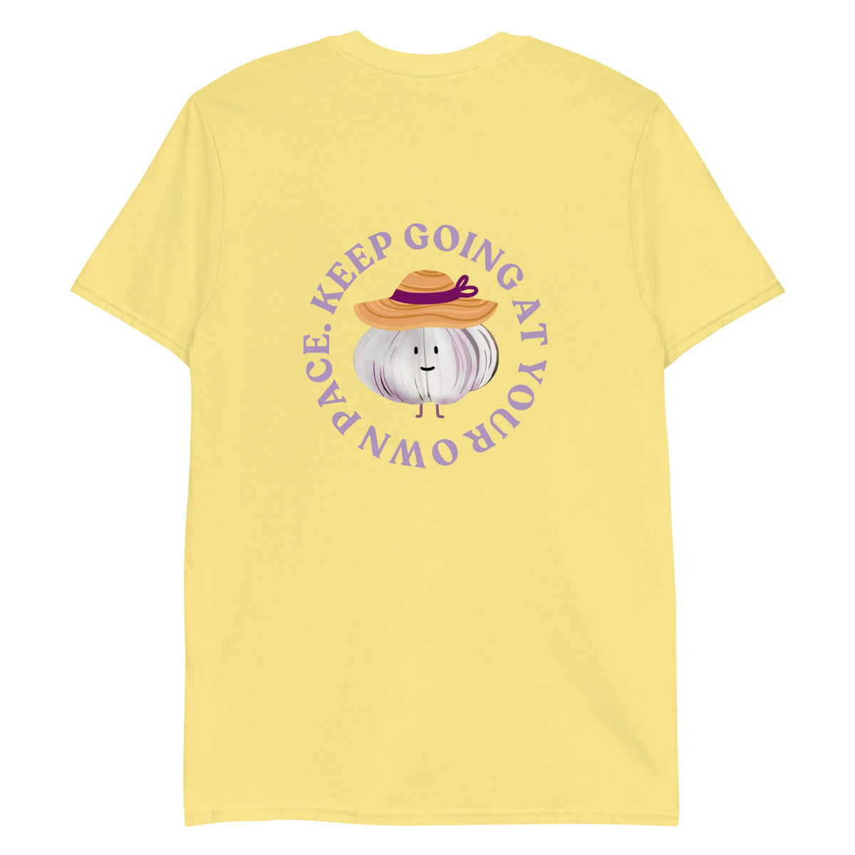Keep Going At Your Own Pace Garlic T-Shirt - ninanush