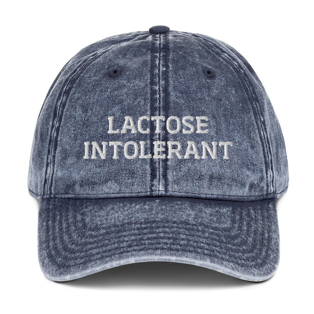 Lactose Intolerant Vintage Dad Hat - ninanush