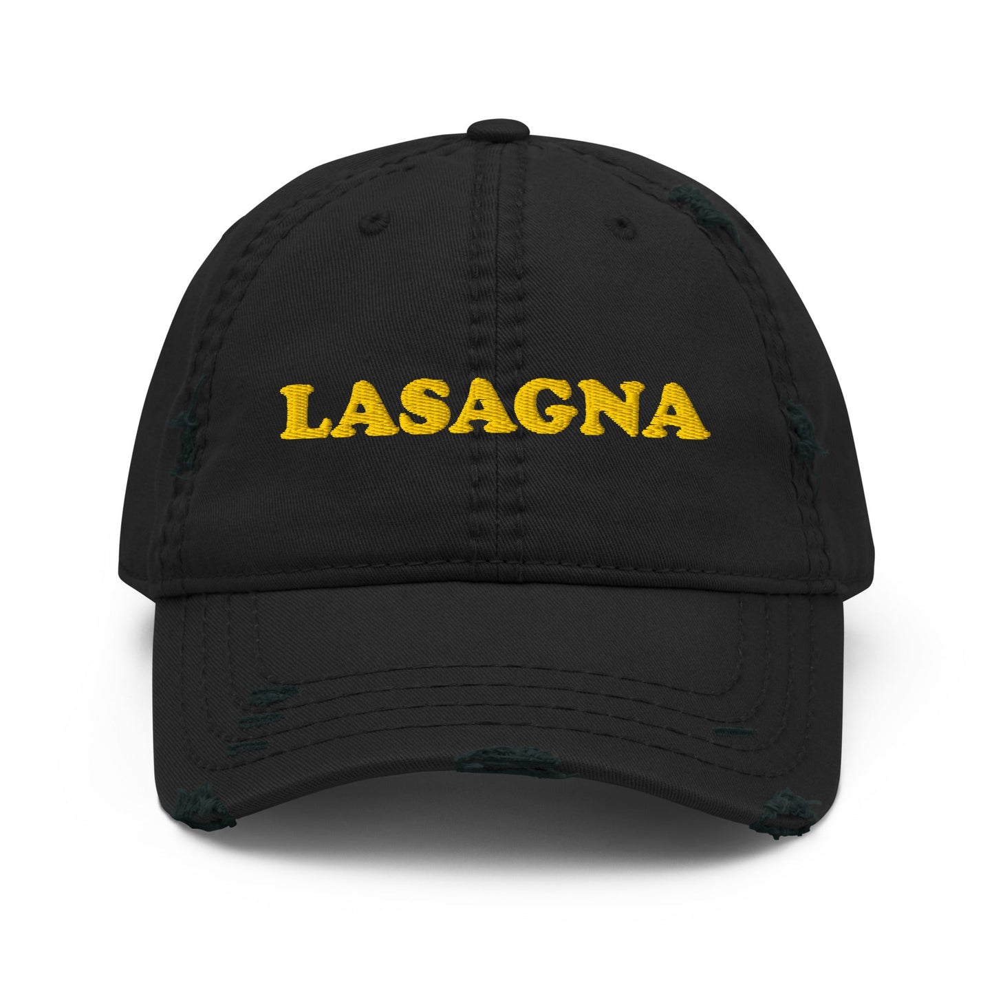 Lasagna Distressed Dad Hat - ninanush