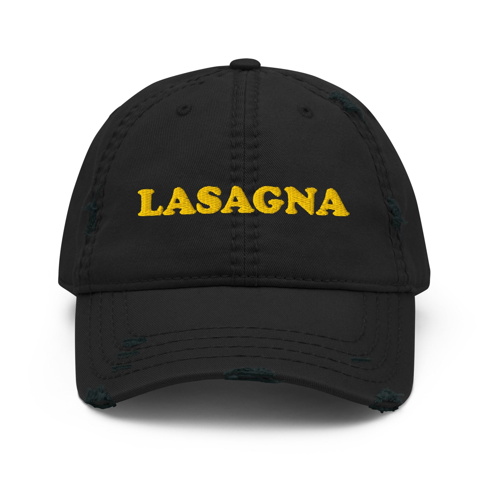 Lasagna Distressed Dad Hat - ninanush