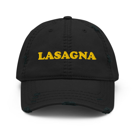 Lasagna Distressed Dad Hat - ninanush