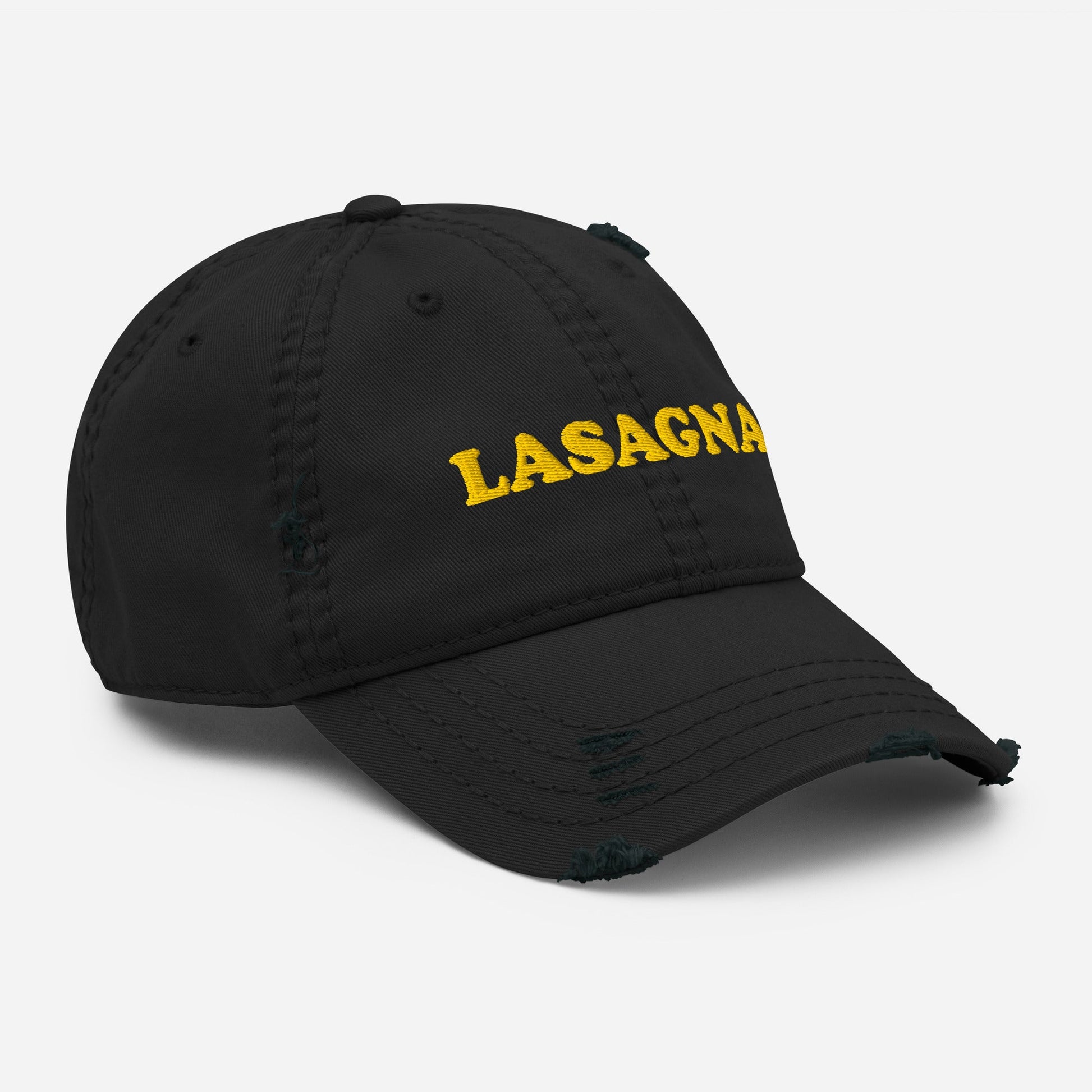 Lasagna Distressed Dad Hat - ninanush