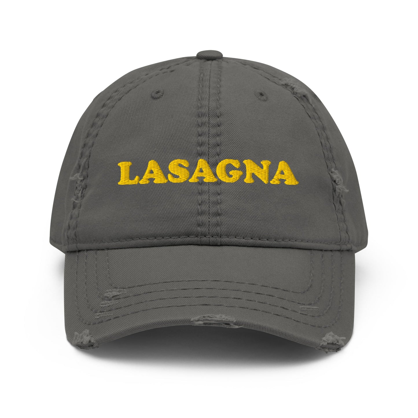 Lasagna Distressed Dad Hat - ninanush