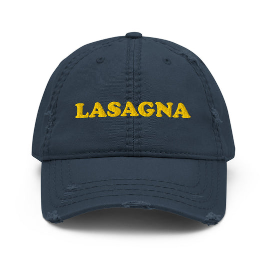 Lasagna Distressed Dad Hat - ninanush