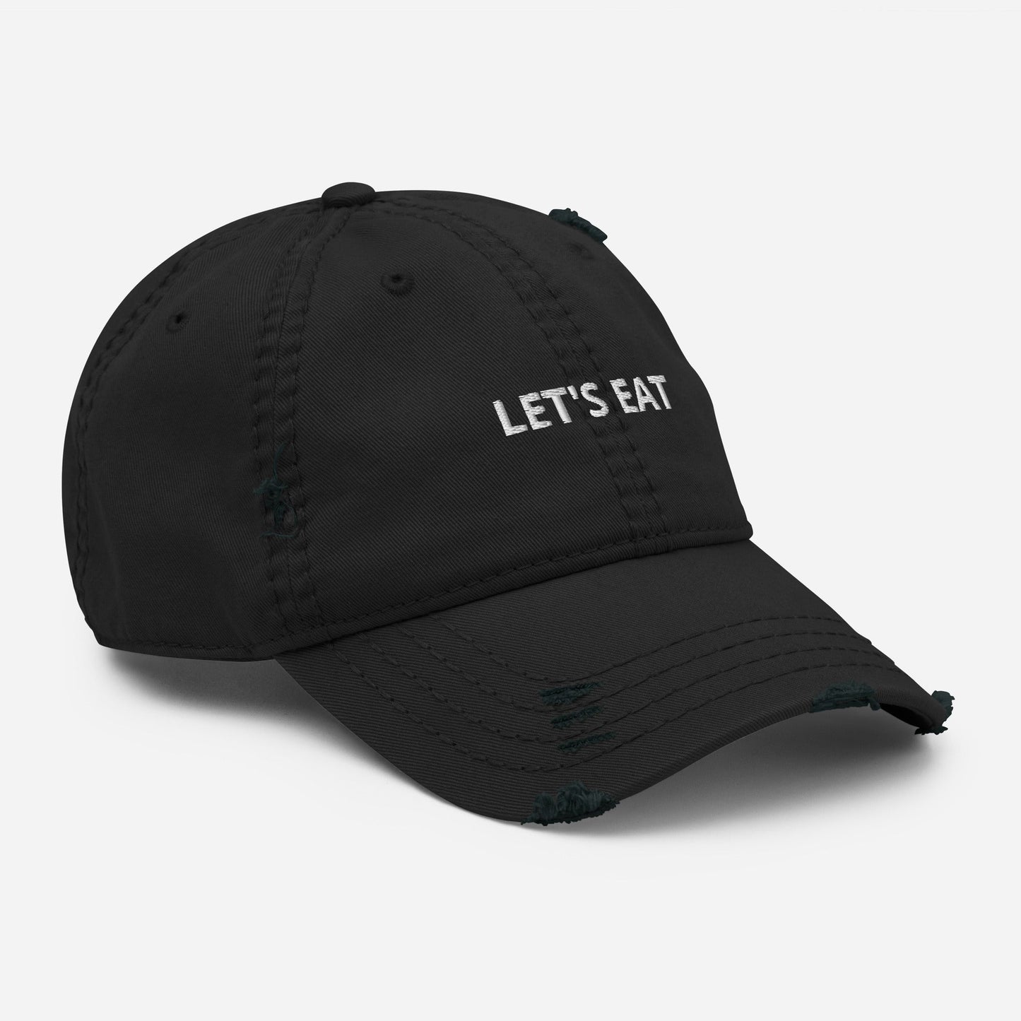 Let's Eat Distressed Dad Hat - ninanush
