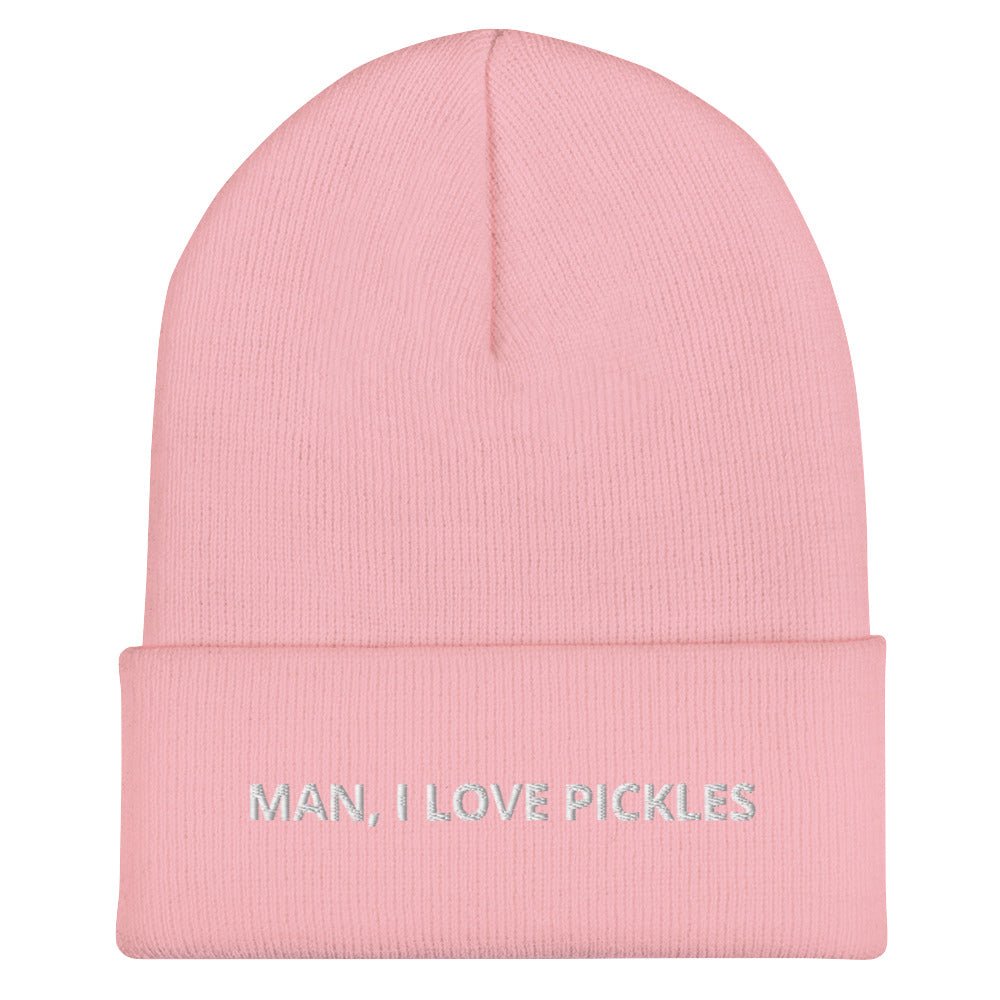 Man, I Love Pickles Cuffed Beanie - ninanush