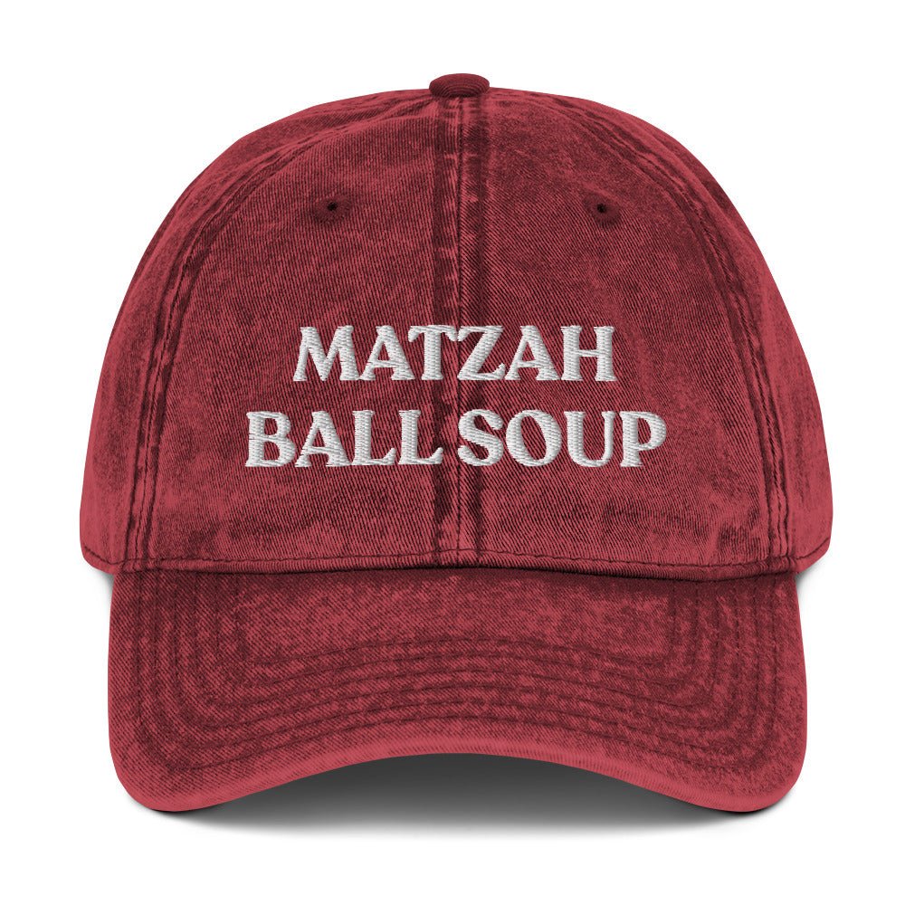 Matzah Ball Soup Vintage Dad Hat - ninanush