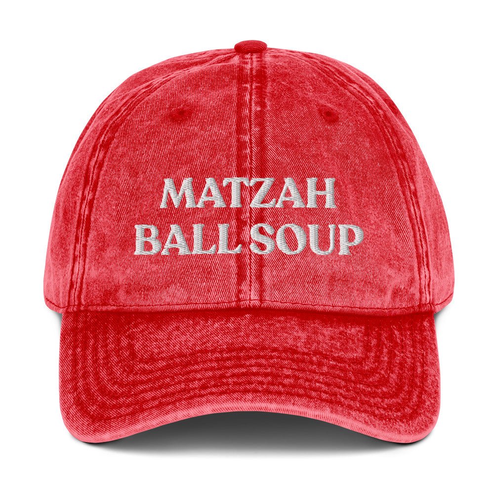 Matzah Ball Soup Vintage Dad Hat - ninanush