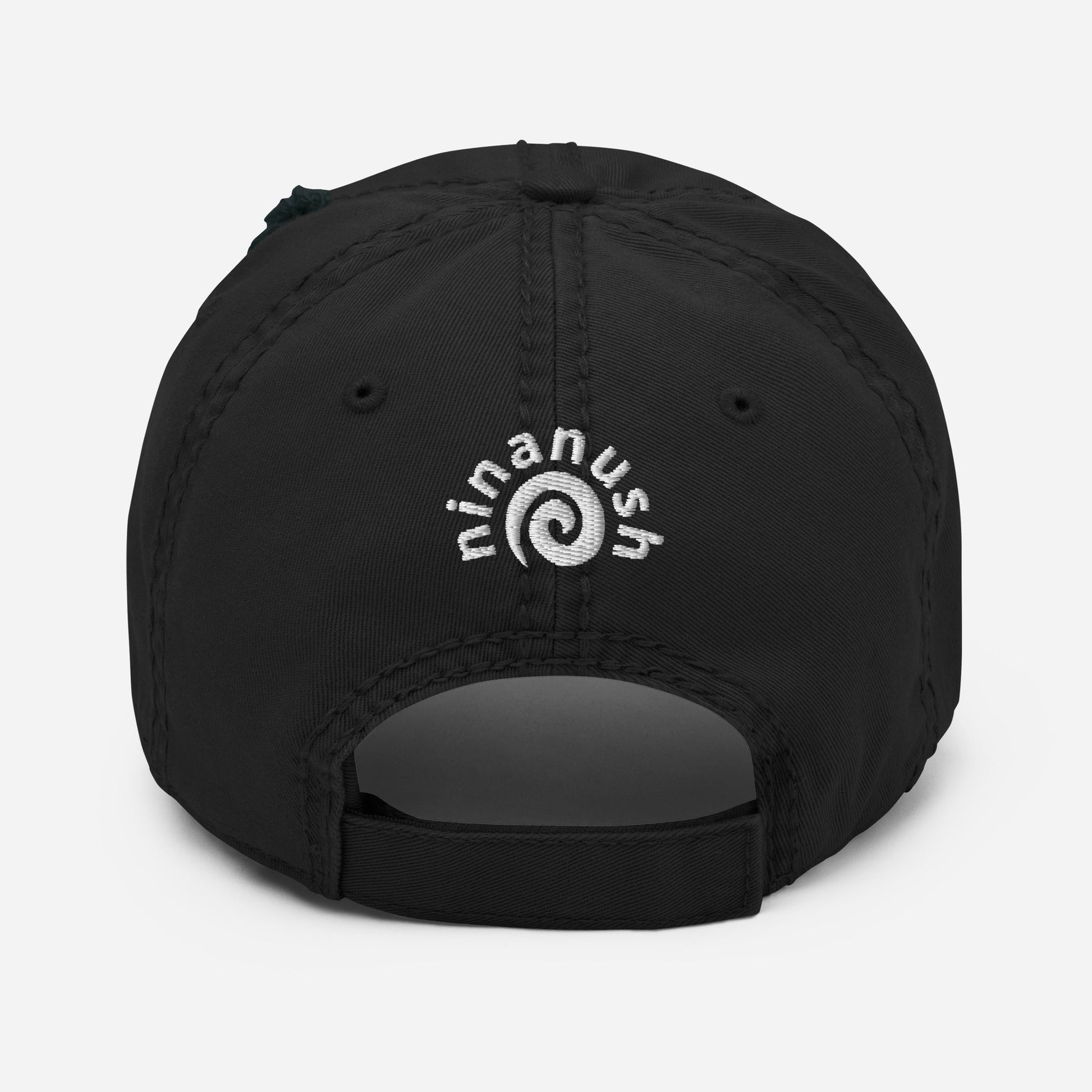 Matzah Distressed Dad Hat - ninanush