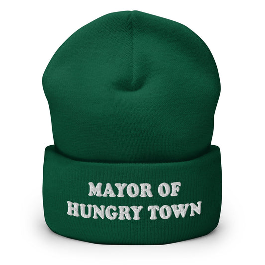 Mayor Of Hungry Town Cuffed Beanie - ninanush