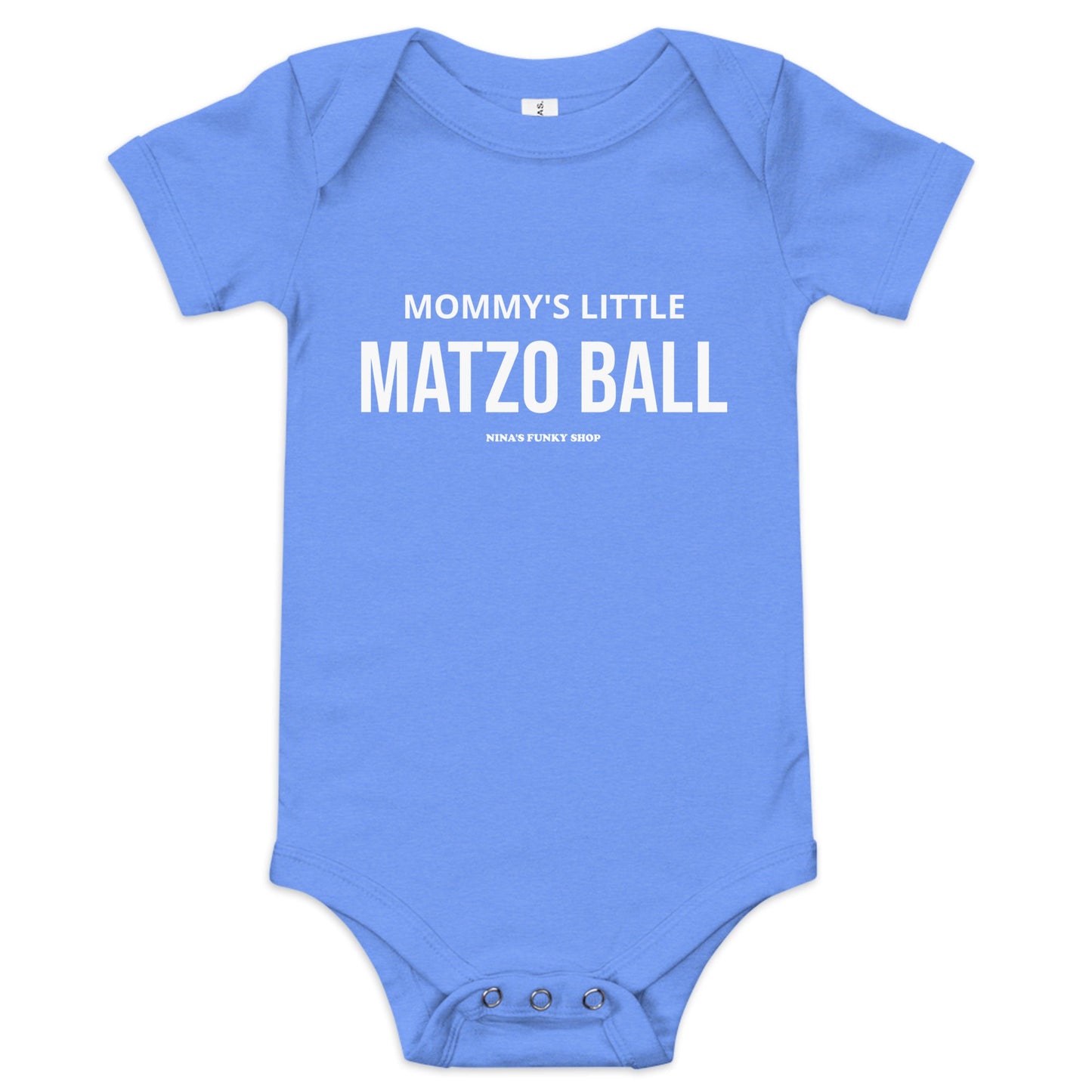Mommy's Little Matzo Ball Baby Short Sleeve Onesie - ninanush